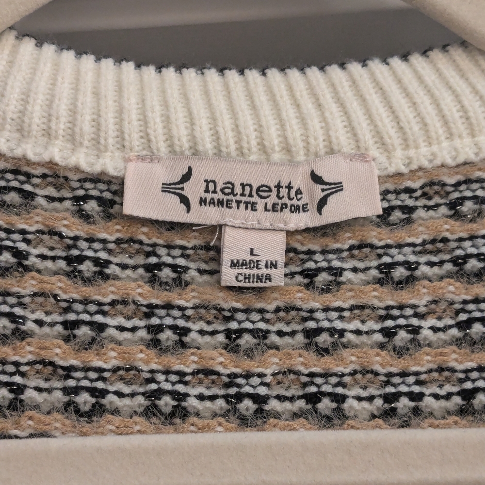 Nanette Lepore Tweed Cardigan L - Picture 8 of 14